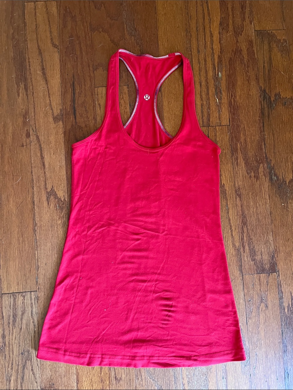 Vintage lululemon athletica Women's Racerback Tank Top in Bright Red